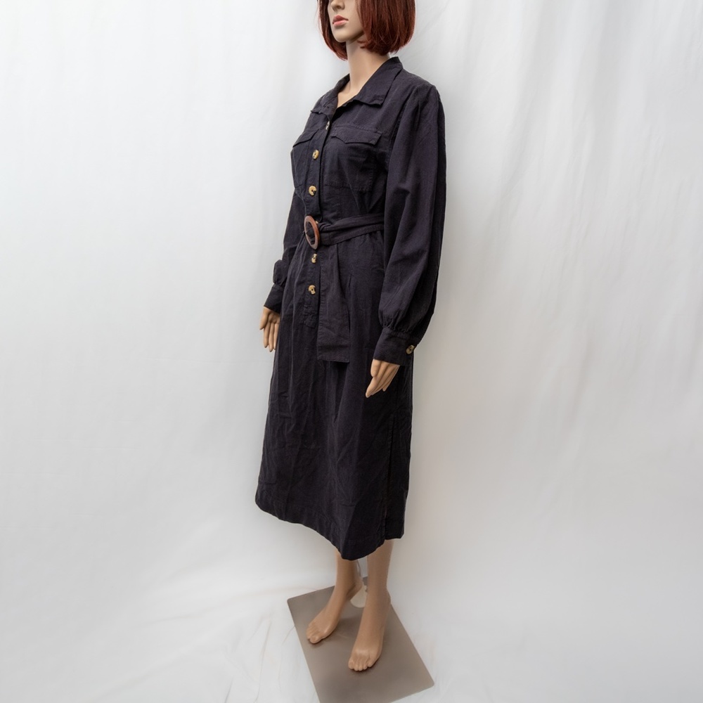 Free People Audrey Button Down Midi Shirt Dress size Small NWT - Picture 9 of 12
